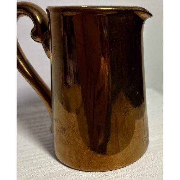 Vintage Gibsons Copper Lustre Creamer & Sugar Bowl Set - Picture 13 of 16